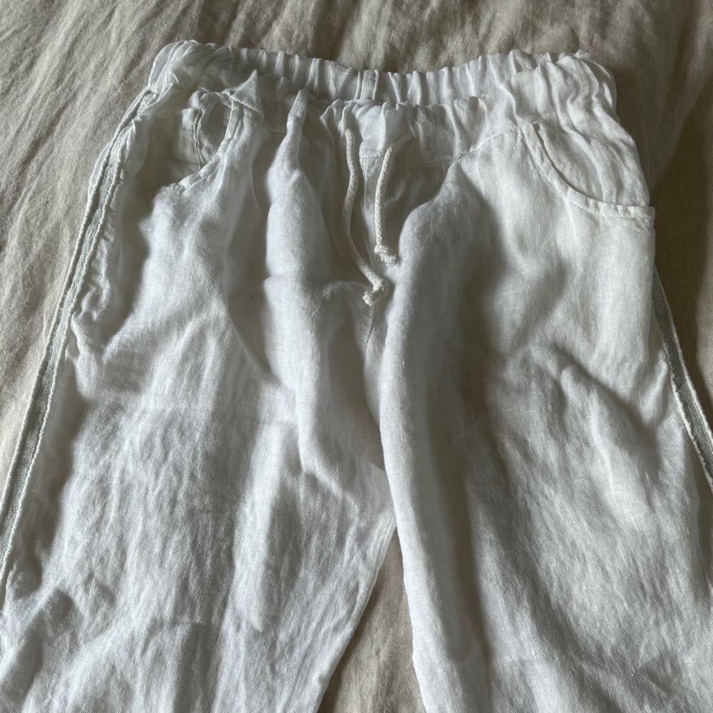 White Linen Pants